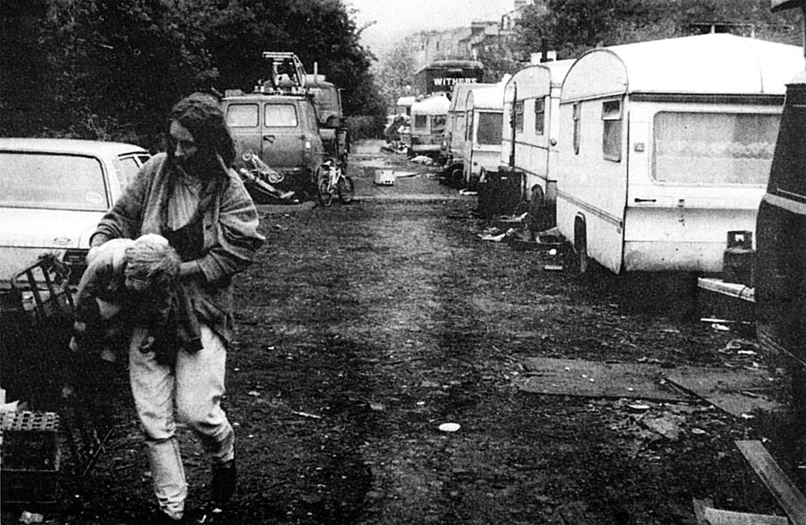 Beechen Cliff traveller's site near Bath, 1995